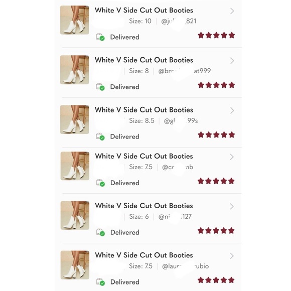 White V Side Cut Out Booties - Picture 8 of 9